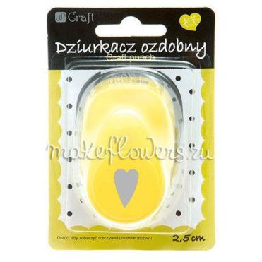 Дырокол фигурный 2.5 см Сердечко