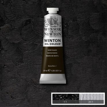 Масляные краски Winsor&Newton Winton, 37 мл, Черная слоновая кость