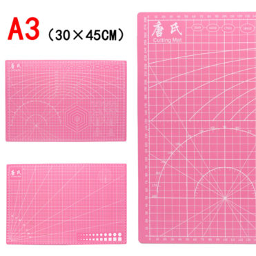 Мат для резки двусторонний А3+, розовый