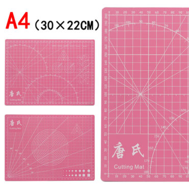 Мат для резки двусторонний А4+, розовый