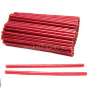 Клей-стержни красные с блестками (7 мм х 25 см), 5 шт.
