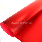 Фоамиран металлик, Красный 60×70см